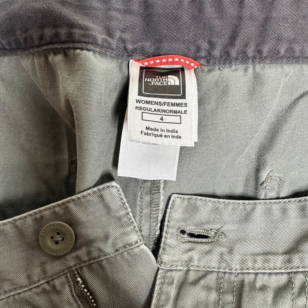 The North Face Cargo Pants Low Rise Cotton Vintage Utility‎ Gray Womens size 4 - Picture 7 of 10
